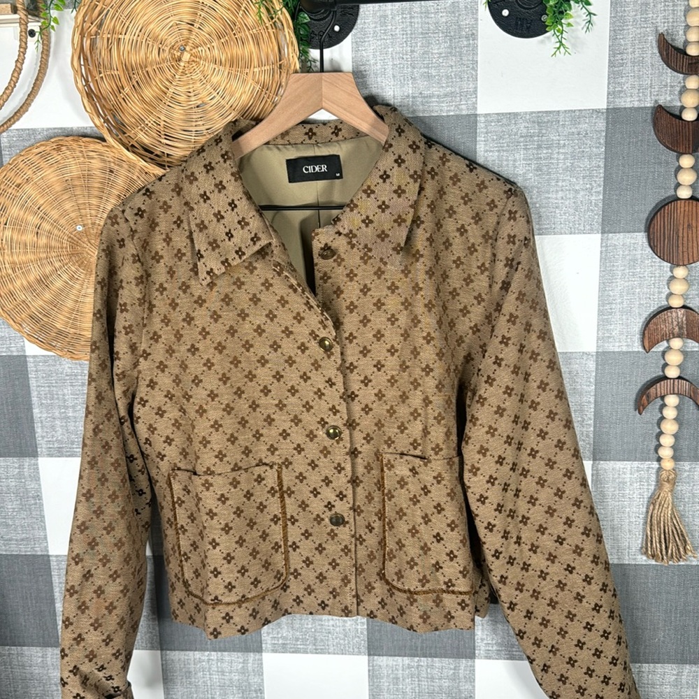 Collar Floral Jacket Blazer